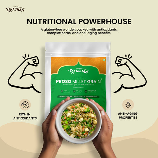 Rasshan's Proso Millet Rice with Anti-aging properties | Best for Pulao, Rice, Snacks, Salads